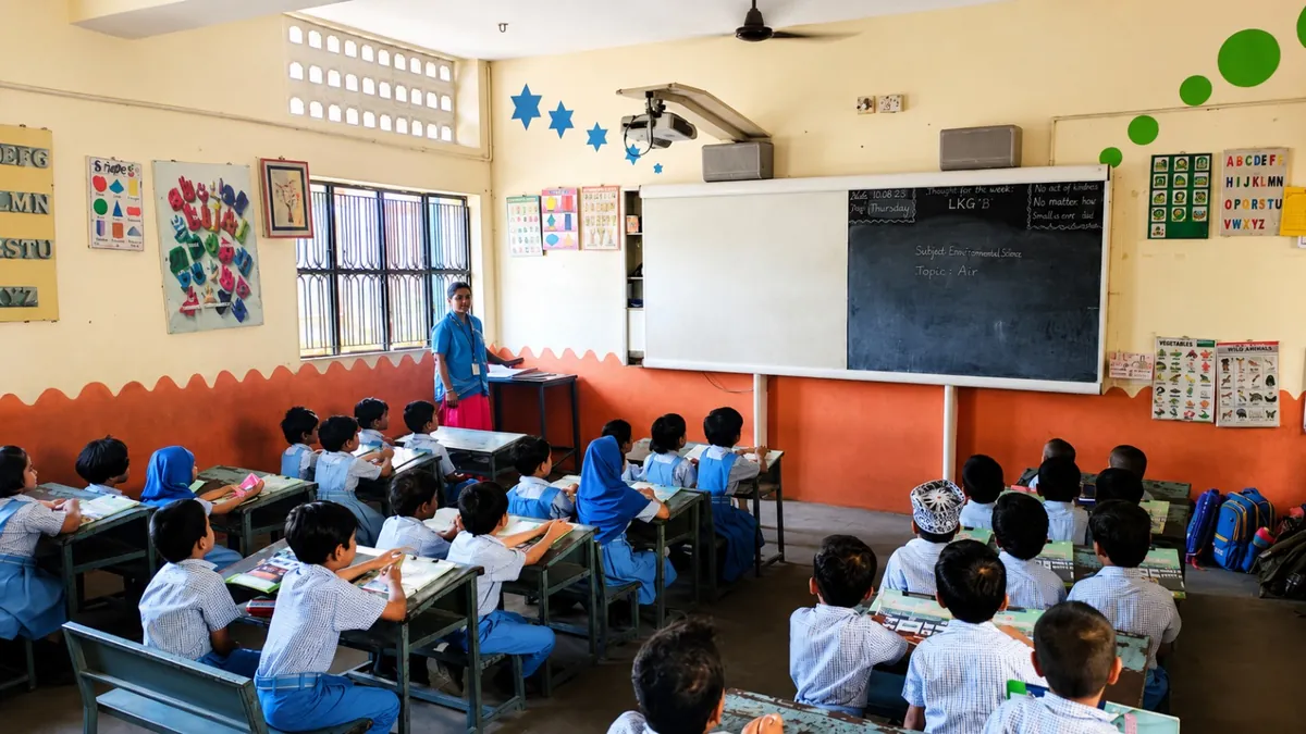 Young learners in a Crescent kindergarten classroom